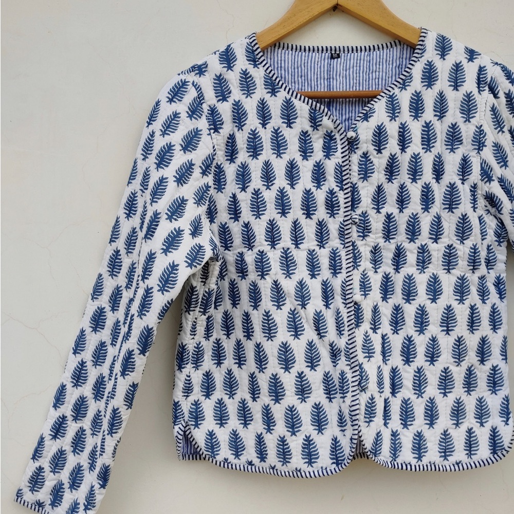 NWOT Handmade Kantha Quilt Jacket